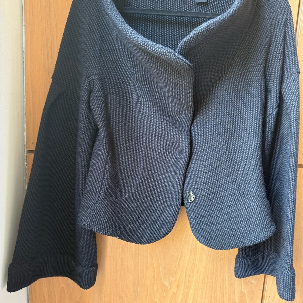 Moda International Black Women's Cowl Neck Coat